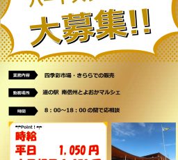 パートスタッフ募集写真
